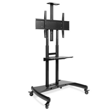 Mount Factory Rolling TV Stand Mobile TV Cart for 55" - 80" Plasma Screen, LED, LCD, OLED, Curved TV's - Universal Mount with Wheels. View a larger version of this product image.