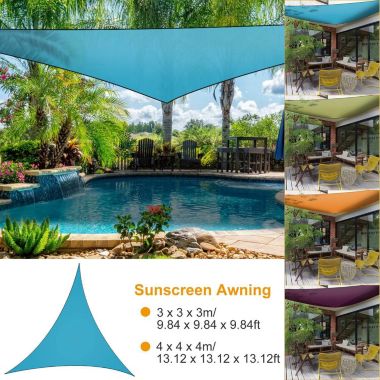 Eggracks By Global Phoenix 13.12ft Sunshade Patio Cover Shade Canopy Camping Sail Awning. View a larger version of this product image.