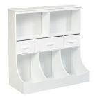 Alternate image 0 for Hivago Freestanding Combo Cubby Bin Storage Organizer Unit W/3 Baskets