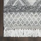 Alternate image 3 for Nicole Curtis Series 3 Textured Diamond Geometric Indoor Rug Grey/Ivory 4' x 6'