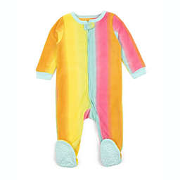 Leveret Kids Footed Fleece Pajama Print (Sizes 3 - 24 Months)