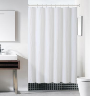 Kate Aurora Hotel Heavy Duty 10 Gauge Vinyl Shower Curtain Liners - White 72" x 72" Standard Shower Curtain LIner
