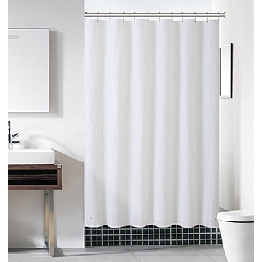 Kate Aurora Hotel Heavy Duty 10 Gauge Vinyl Shower Curtain Liners - White 72" x 72" Standard Shower Curtain LIner. View a larger version of this product image.