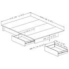 Alternate image 2 for South Shore  South Shore Step One Full/Queen Platform Bed (54/60&#39;&#39;) with drawers