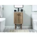 Alternate image 1 for Elegant Decor Home Decorative 18 inch single bathroom vanity - Natural Oak
