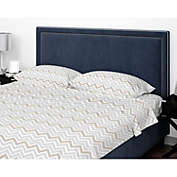 Cotton House - Flannel Sheet Set, 100% Cotton, Twin Size, Fern Leaves Design