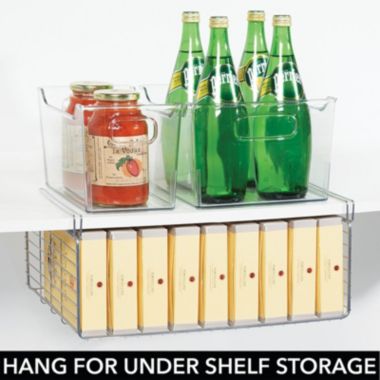 mDesign Metal Wire Closet 2-Tier Shelf Divider and Separator, 2 Pack. View a larger version of this product image.
