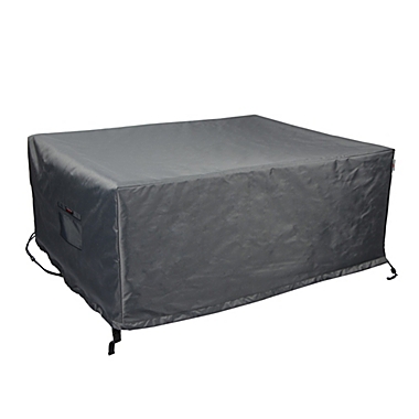 Summerset Shield Titanium 3-Layer Water Resistant Outdoor Coffee Table Cover - 49x26", Dark Grey. View a larger version of this product image.