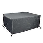 Alternate image 1 for Summerset Shield Titanium 3-Layer Water Resistant Outdoor Coffee Table Cover - 49x26", Dark Grey