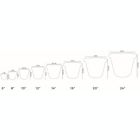 Alternate image 2 for The The HC Companies, Classic Plastic In/Outdoor Planter, Black 8"