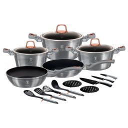 Berlinger Haus 17-Piece Kitchen Cookware Set Moonlight Collection