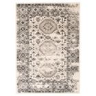 Alternate image 0 for Chaudhary Living 5.25' x 7.5' Cream and Gray Distressed Geometric Rectangular Area Throw Rug