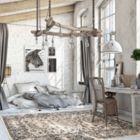 Alternate image 1 for Chaudhary Living 5.25' x 7.5' Cream and Gray Distressed Geometric Rectangular Area Throw Rug