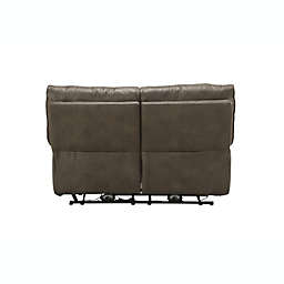 Yeah Depot Harumi Loveseat (Power Motion), Gray Leather-Aire