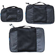 TravelWise Packing Cubes - 3 Piece Set (Black)