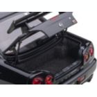 Alternate image 3 for Carfaxo Nissan Skyline GT-R (R34) V-Spec II RHD (Right Hand Drive) Black Pearl 1/18 Model Car by Autoart