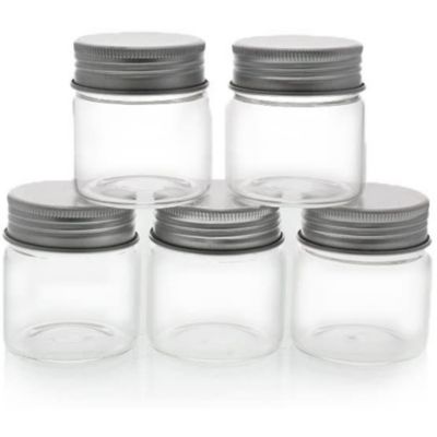 40 Fall Glasses 107 ML Marmalade Jars Lids Mason Jars Glass White 