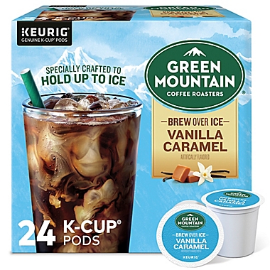 Green Mountain Coffee&reg; Brew Over Ice Vanilla Caramel Keurig&reg; K-Cup&reg; Pods 24-Count. View a larger version of this product image.