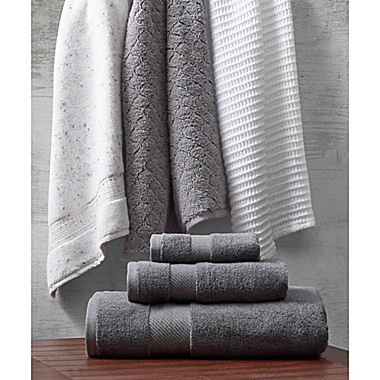 O&amp;O by Olivia &amp; Oliver&trade; Turkish Popcorn Bath Towel Collection in Grey. View a larger version of this product image.