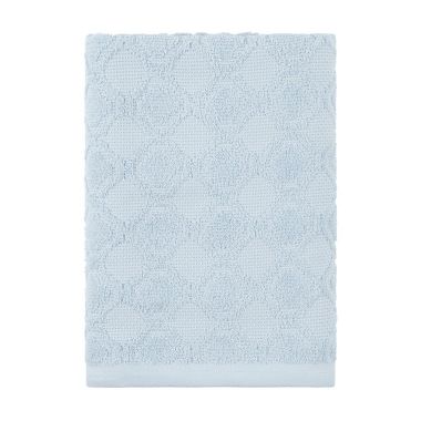 Everhome&trade; Pique Cane Bath Towel in Skyway. View a larger version of this product image.