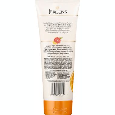 Jergens&reg; 7 oz. Sweet Citrus Butter Hand and Butter Body Lotion. View a larger version of this product image.