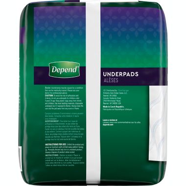 Depend&reg; 12-Count Night Defense Underpads. View a larger version of this product image.