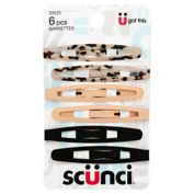 Scunci&reg; 6-Count Oval Snap Clips