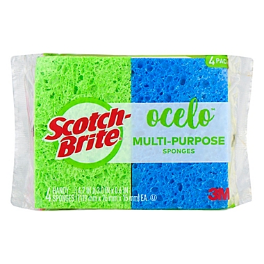 Scotch-Brite Ocelo 4-Pack Multi-Purpose Sponges. View a larger version of this product image.