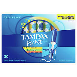 Tampax Pocket Pearl Regular/Super/Super Plus 30-Count Multipack Tampons