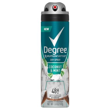 Degree&reg; MotionSense&reg; Men 3.8 oz. Dry Spray Antiperspirant in Coconut &amp; Mint. View a larger version of this product image.