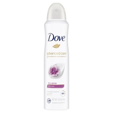Dove&reg; 3.8 oz. Clear Tone Pink Rosa Antiperspirant Deodorant Dry Spray. View a larger version of this product image.