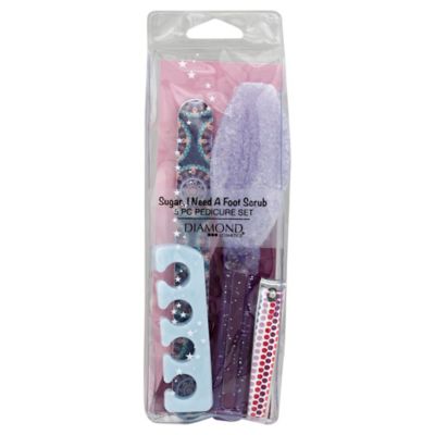 Diamond Cosmetics&reg; Sugar I Need a Foot Scrub 5-Piece Pedicure Set