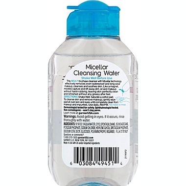 Garnier&reg; SkinActive&reg; 3.4 fl. oz. All-in-1 Waterproof Micellar Water Cleanser. View a larger version of this product image.