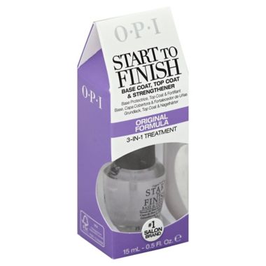 OPI .5 oz. Start to FInish Base Coat, Top Coat, and Nail Strengthener. View a larger version of this product image.