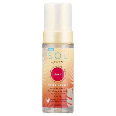Sol By Jergens&reg; 5 oz. Deep Sunless Tanning Self-Tan Water Mousse. View a larger version of this product image.