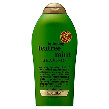 OGX&reg; 19.5 fl. oz. Hydrating Teatree Mint Shampoo. View a larger version of this product image.