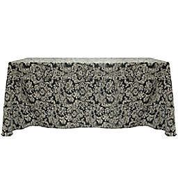 Ultimate Textile Miranda 90-Inch x 120-Inch Rectangle Square Tablecloth